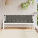 Vidaxx Gartenbankauflagen 2 Stück 200x50x7 cm Stoff dunkelgrau gemischt