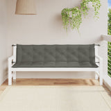 Vidaxl Garden Bench polštáře 2 st 200x50x7 cm tkanina smíšená tmavě šedá