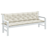 Vidaxl Garden Bench Poduszki 2 ST 200x50x7 cm tkaninowe mieszane krem ​​-nabrzeże