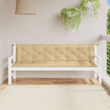 Vidaxl Garden Bench Cushions 2 ST 200x50x7 CM Fabric Beige