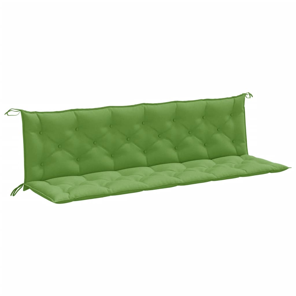 Vidaxx Gartenbankauflagen 2 Stk. 200x50x7 cm Stoff grün gemischt