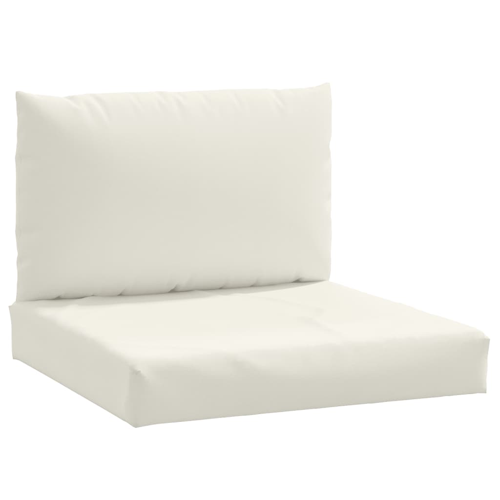 Vidaxl Pallet cushions 2 st fabric mixed cream -colored