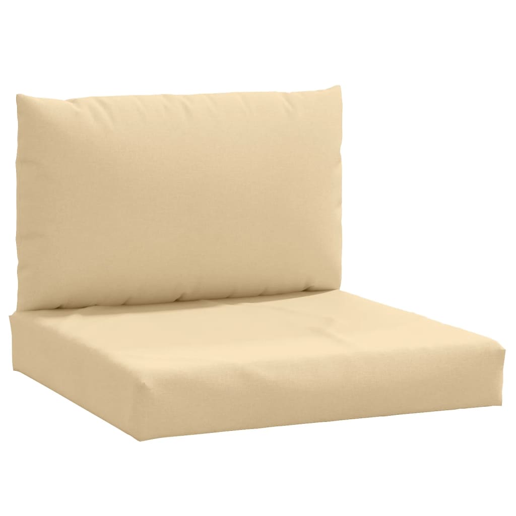 Vidaxl pallputer 2 st stoff blandet beige