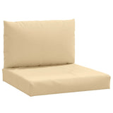 Vidaxl pallputer 2 st stoff blandet beige