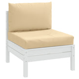 Vidaxl pallepuder 2 st stofblandet beige