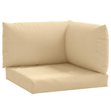 VidaXL Palettenkissen 3 Stück Stoff beige gemischt