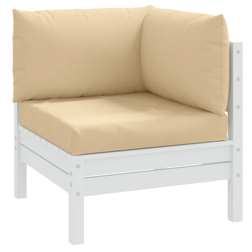 Vidaxl pallputer 3 st stoff blandet beige