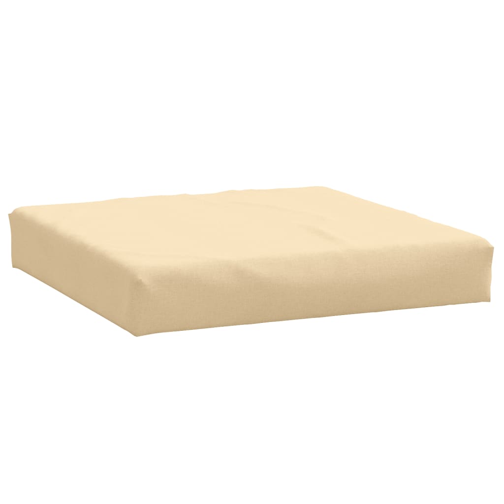 Vidaxl pallpute 60x60x10 cm stoff blandet beige