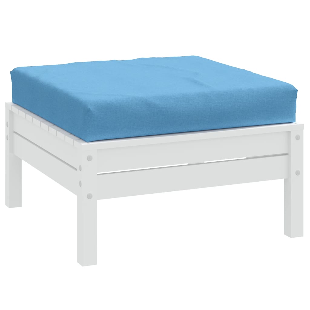 Vidaxl Pallet Cushion 60x60x10 cm de tela mixta azul