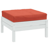 VidaXL Palettenkissen 60x60x9,5 cm Stoff rot gemischt