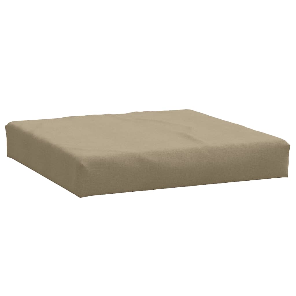 Vidaxl Pallet Pushion 60x60x10 cm stof Blandet taupe