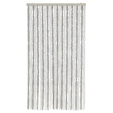 Vidaxl Fly curtain 100x200 cm Chenille light gray and white