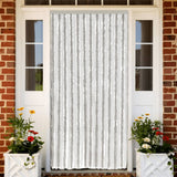 Vidaxl Fly curtain 100x200 cm Chenille light gray and white