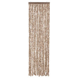 Vidaxx Fliegenvorhang 56x185 cm Chenille Beige und Dunkelbraun
