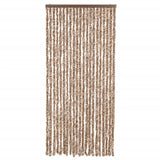 Vidaxl vliegengordijn 90x200 cm chenille beige en donkerbruin