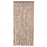 Vidaxx Fliegenvorhang 90x200 cm Chenille Beige und Dunkelbraun