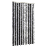 Vidaxl Fly Curtain 100x200 cm Chenille Grey and Black