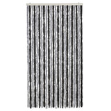 Vidaxx Fliegenvorhang 100x220 cm Chenille Grau und Schwarz