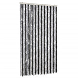 Vidaxx Fliegenvorhang 100x230 cm Chenille Grau und Schwarz