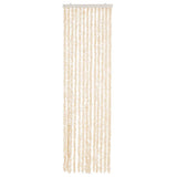 Vidaxx Fliegenvorhang 56x200 cm Chenille Beige und Weiß
