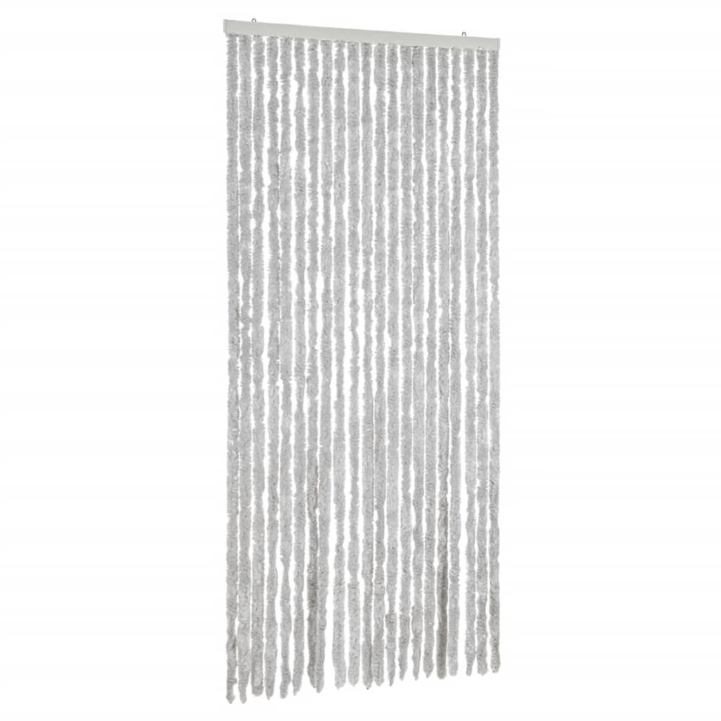 Vidaxx Fliegenvorhang 90x220 cm Chenille grau