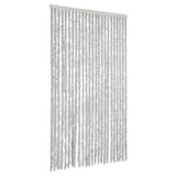 Vidaxl Fly Curtain 100x200 cm CHENILLE GREY