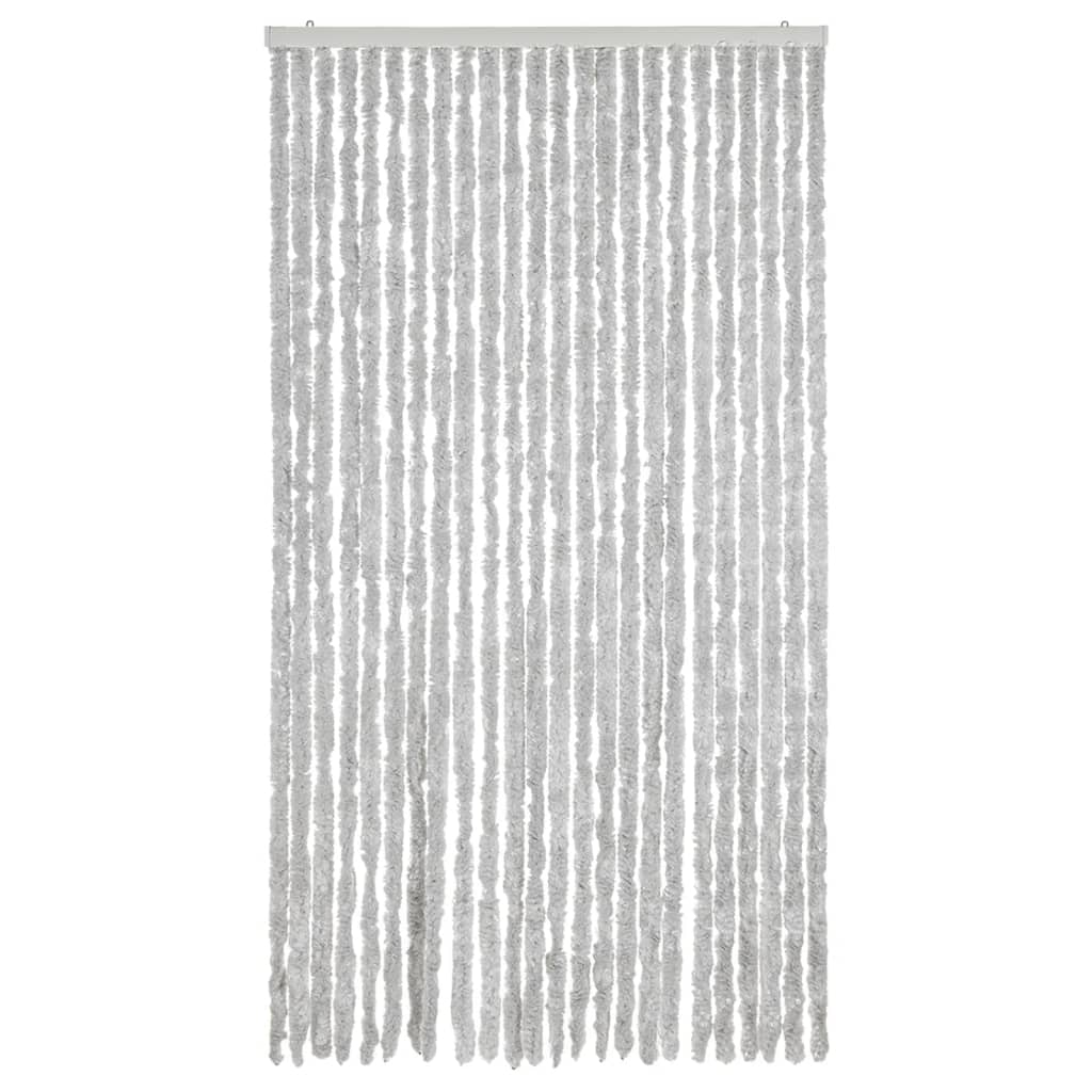 Vidaxl Fly Vorhang 100x200 cm Chenille Grey