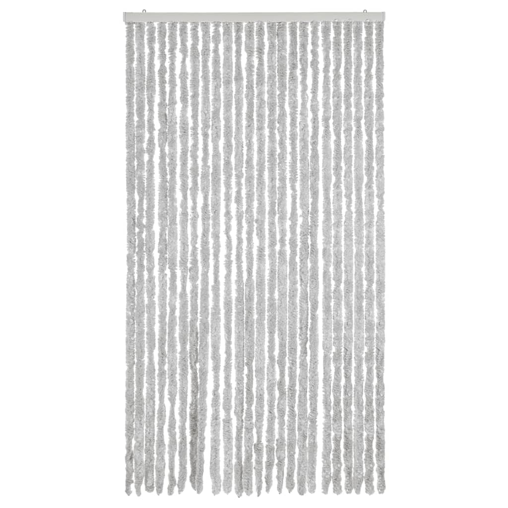 Vidaxl Fly Curtain 100x220 cm Chenille Grey