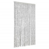 Vidaxx Fliegenvorhang 100x230 cm Chenille grau