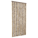 Vidaxx Fliegenvorhang 56x185 cm Chenille Dunkelbraun und Beige