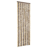 Vidaxx Fliegenvorhang 56x200 cm Chenille Dunkelbraun und Beige