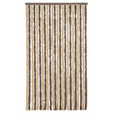Vidaxx Fliegenvorhang 100x200 cm Chenille Dunkelbraun und Beige