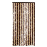 Vidaxl Fly Curtain 100x230 cm Chenille Beige och Light Brown