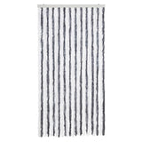 Vidaxl Fly Curtain 100x200 cm Chenille Gray and White