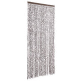 Cortina de mosca Vidaxl 100x230 cm Chenille Brown and Beige