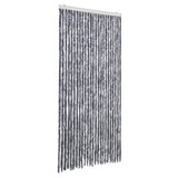 Cortina de mosca Vidaxl 100x200 cm Chenille Silver