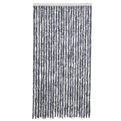 Vidaxx Fliegenvorhang 100x200 cm Chenille Silber
