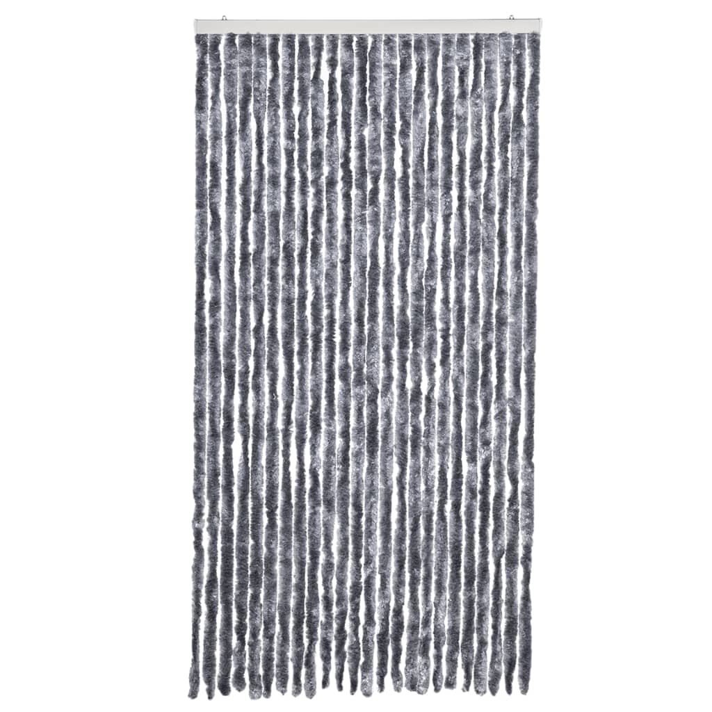Vidaxx Fliegenvorhang 100x230 cm Chenille Silber