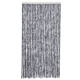 Cortina de mosca Vidaxl 100x230 cm Chenille Silver