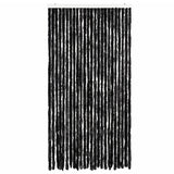 Vidaxl Fly Vorhang 100x200 cm Chenille Anthrazit -gelenkt