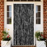 Vidaxl Fly Curtain 100x200 cm Chenille Anthracite -färgad