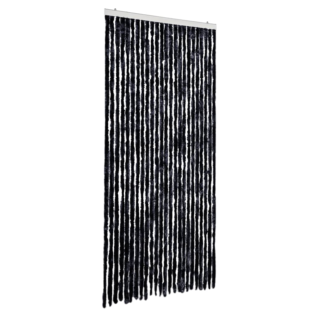 Vidaxl Fly Curtain 100x230 cm Chenille Anthracite -farget