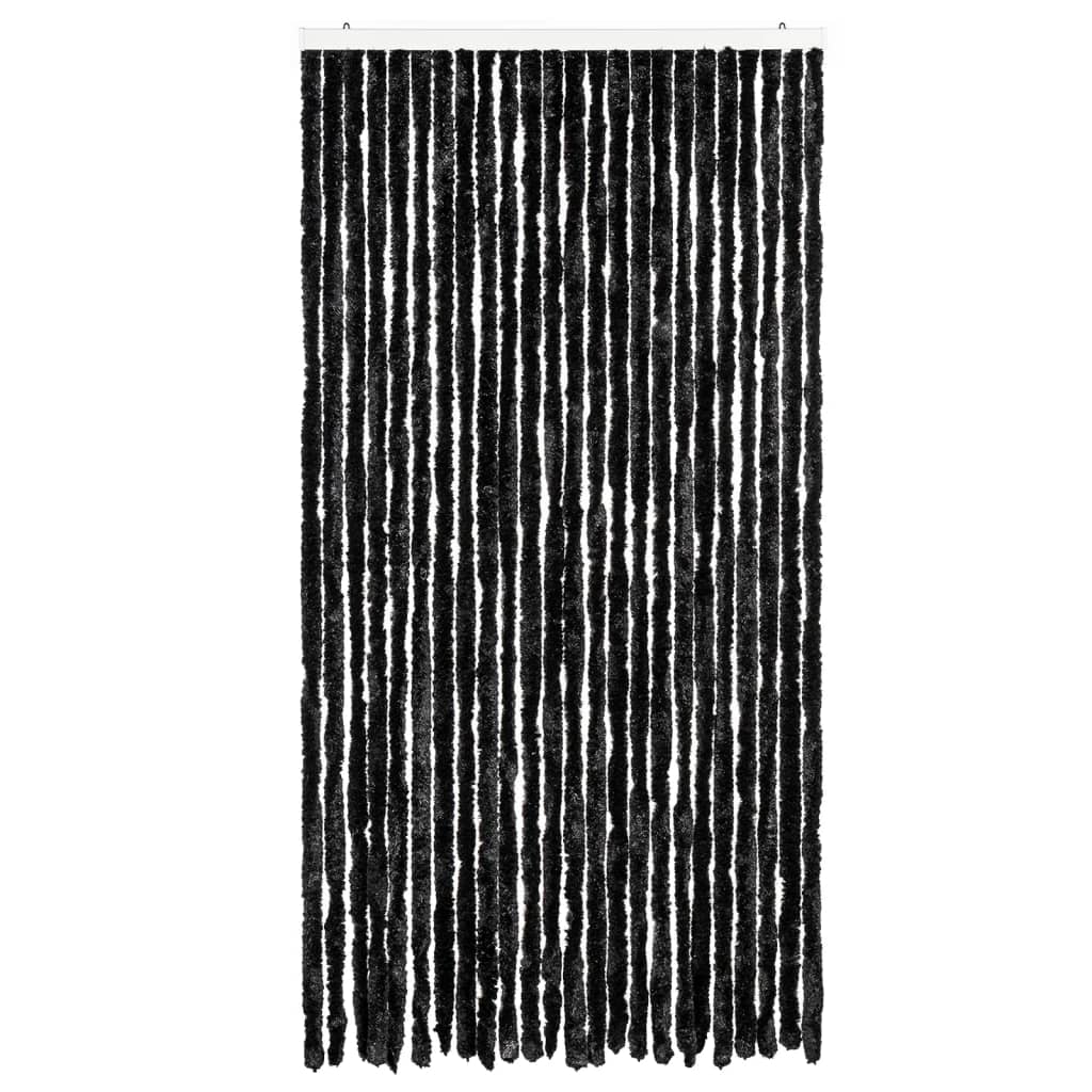 Vidaxl Fly Curtain 100x230 cm Chenille Anthracite -farget