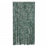 Vidaxl vliegengordijn 100x200 cm chenille groen en wit