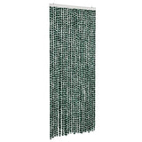 Vidaxx Fliegenvorhang 100x230 cm Chenille grün und weiß