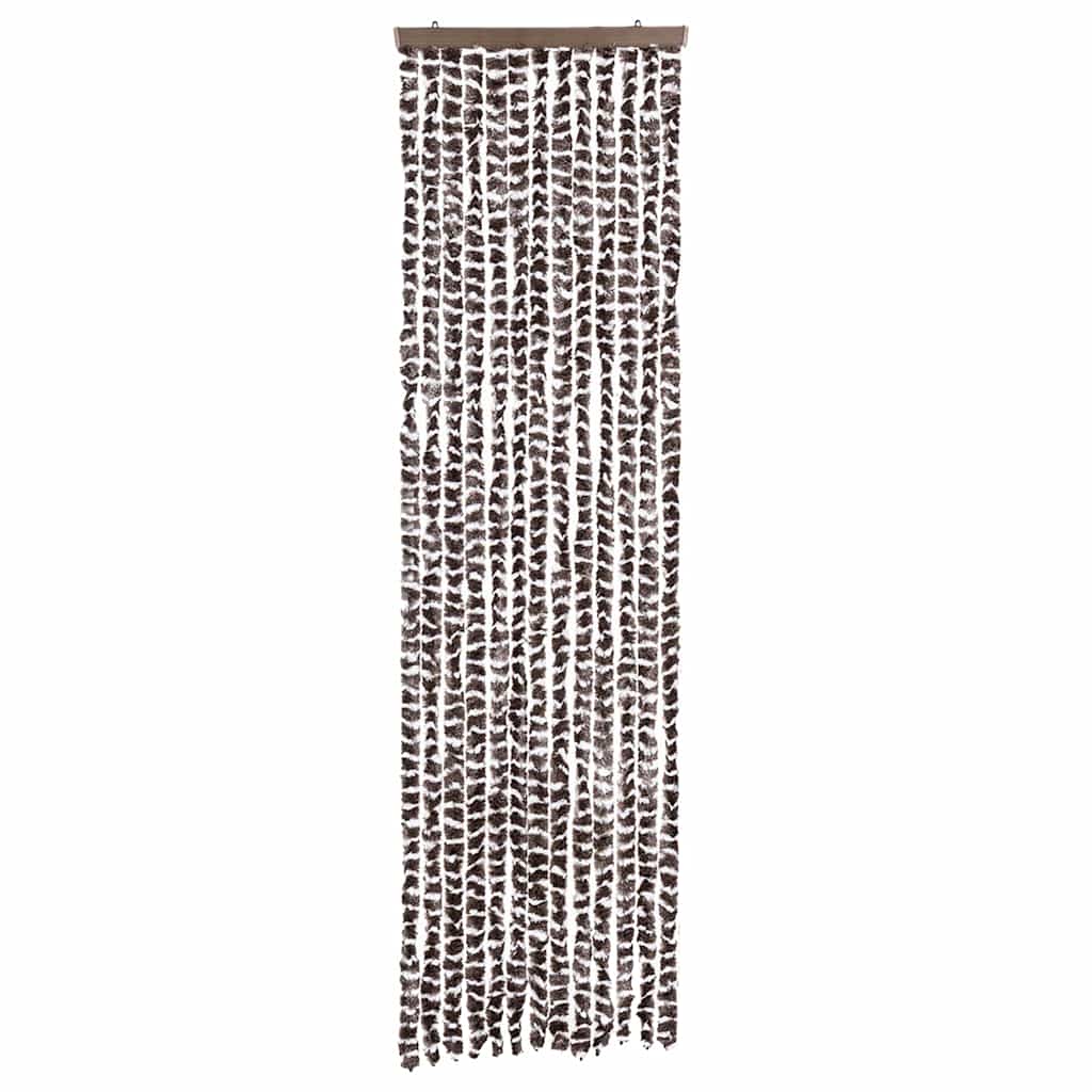 Vidaxx Fliegenvorhang 56x200 cm Chenille Beige und Braun