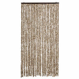 Vidaxl Fly Curtain 100x200 cm Chenille Beige and Brown