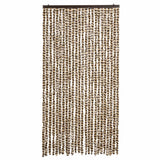 Vidaxx Fliegenvorhang 100x200 cm Chenille Beige und Braun