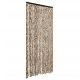 Vidaxl Fly Curtain 100x230 cm Chenille Beige och Brown