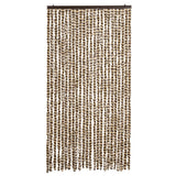 Vidaxl Fly Curtain 100x230 cm Chenille Beige og Brown